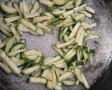 A picture of step 2 of Zucchini noodles.