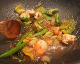 A picture of step 6 of Sweet Chilli Chicken.