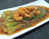 Foto langkah ke 3 dari resep Pakchoy Udang Saus Tiram -348-.