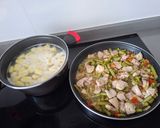 Foto del paso 5 de la receta Ñoquis con pollo y verduras