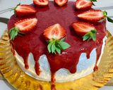 Pas rețetă Tort cu jeleu de căpșuni 🍓 7 fotografie