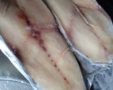 Hình bước làm 1 của món Ruốc cá  thu