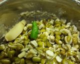 A picture of step 2 of Green Moong dal pakodi.