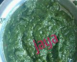 A picture of step 2 of Palak gobhi ka saag.