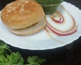 A picture of step 6 of Crispie Poha Potato Tikki Burger.