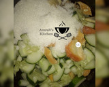 A picture of step 1 of Agwaluma and cucumber juice.