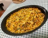 Une image de l'étape 18 de Gratin de spätzles à l’ananas, fromage et petits légumes.