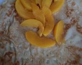A picture of step 2 of My Peaches & Cream Crepe Wrap. 😘.