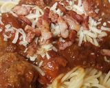 A picture of step 9 of My Style Italian Spaghetti Meatballs in Bolognaise Sauce.