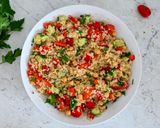 A picture of step 5 of Quinoa and Chickpea Salad.