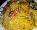 A picture of step 20 of Tikka biryani.