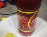 A picture of step 1 of Traditional lal sharbat with lemon.