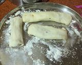 A picture of step 4 of Spring roll with veggies.
