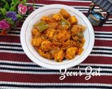 A picture of step 7 of Kadhai Paneer.