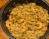 Foto del paso 4 de la receta: Tagliatelle con langostinos y pistachos🦐