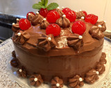 Foto del paso 20 de la receta: Tarta de harina de arroz y crema pastelera de chocolate, sin gluten, sin lactosa