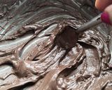 A picture of step 1 of Gulkand flavour chocolates.