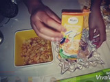 قراتان بطاطا ودجاج والكريمة السائلة
