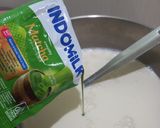 Foto langkah ke 1 dari resep Roasted Milk Tea Matcha Soy Bean Curds.