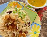 A picture of step 8 of Nei Choru (Ghee Rice).