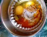 A picture of step 2 of Masala Omelette.