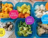 Foto langkah ke 1 dari resep Menu MPASI 6 bulan 4 bintang beras merah & udang dgn slowcooker.