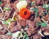 A picture of step 3 of Mutton shinwari karhai.