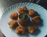 A picture of step 6 of Suji cutlet hearts.