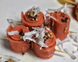 गुजराती रंगीली खांडवी(Gujarati rangeeli Khandvi recipe in Hindi) रेसिपी चरण 14 फोटो