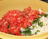 A picture of step 5 of Shrimp and Lobster Ceviche Tostadas.