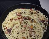 Foto del paso 2 de la receta: Espaguetis a la carbonara con verduras