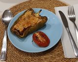 Foto del paso 7 de la receta Barcas de Pollo en Pimiento Verde Asadas al aroma de Kebab con Tomate Confitado