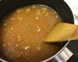 A picture of step 1 of Quick Hot and Sour Soup.