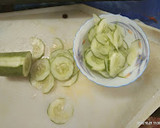 A picture of step 1 of Cool Cucumber Salad.