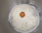 A picture of step 2 of Wool Roll Bread - Spring onion & pancetta filling.