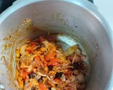 A picture of step 2 of Mutton mince do pyaza.