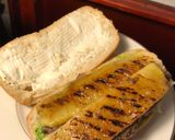 A picture of step 8 of Rib Eye Pineapple and Pestomole Sandwich.