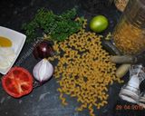 A picture of step 1 of Macaroni Salad سالاد ماکارونی.