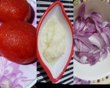 A picture of step 2 of Shalgam Palak Gosht.