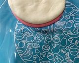 Foto langkah ke 4 dari resep Bakpao Jamur Isi Selai Strawberry (no mixer).