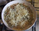 Foto del paso 5 de la receta Tortillita de habas con jamón ibérico y cheddar