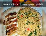 Tuscan Chicken with White Sauce and Italian Spinach Spaghetti recipe step 4 photo
