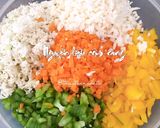 Hình bước làm 1 của món Cơm rang keto