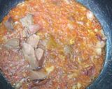 A picture of step 4 of Liver fried rice.