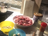 Carne con almendras