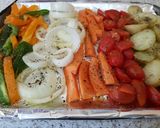 A picture of step 5 of My Roasted Basil Veg. 😀.