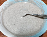 Foto langkah ke 4 dari resep Bolu Ketan Hitam Keju Lumer.