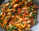 Foto langkah ke 4 dari resep Tumis Kacang Panjang Wortel Udang.
