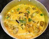 A picture of step 5 of Brinjal Kadi/Raita.