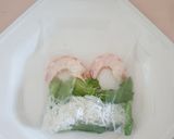 A picture of step 3 of Vietnamese Rice Paper Rolls (Gỏi Cuốn).